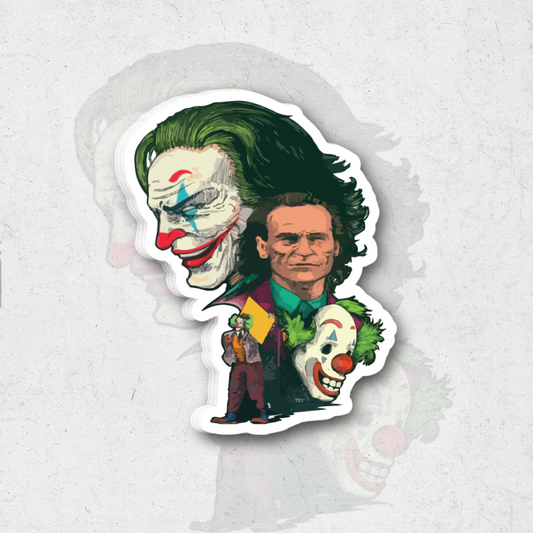 The joker 3 dimension - glossy vinyl sticker