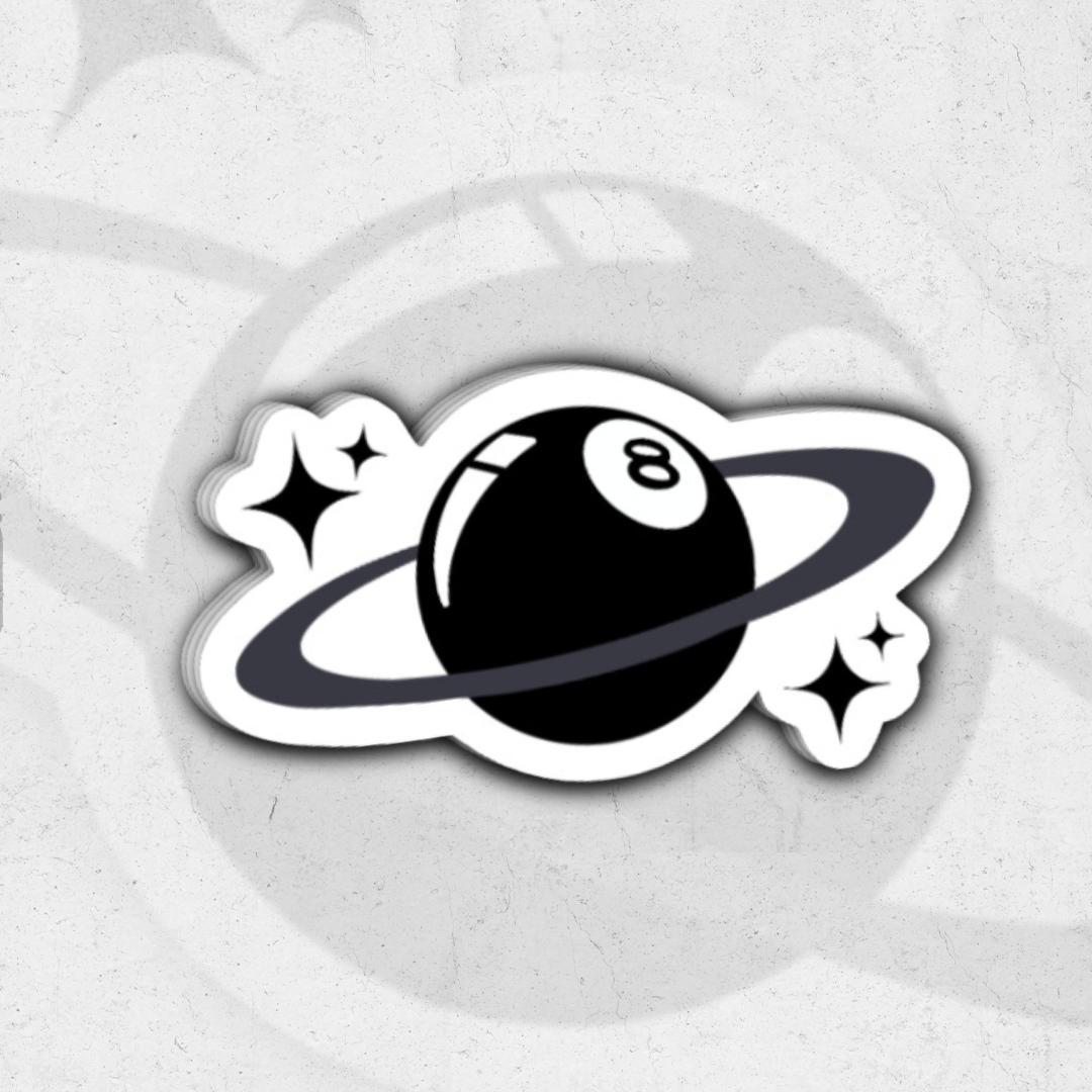 billiard planet (Sk Exclusive) - holographic vinyl sticker
