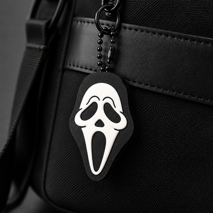 Ghost face scream Keychain clicker