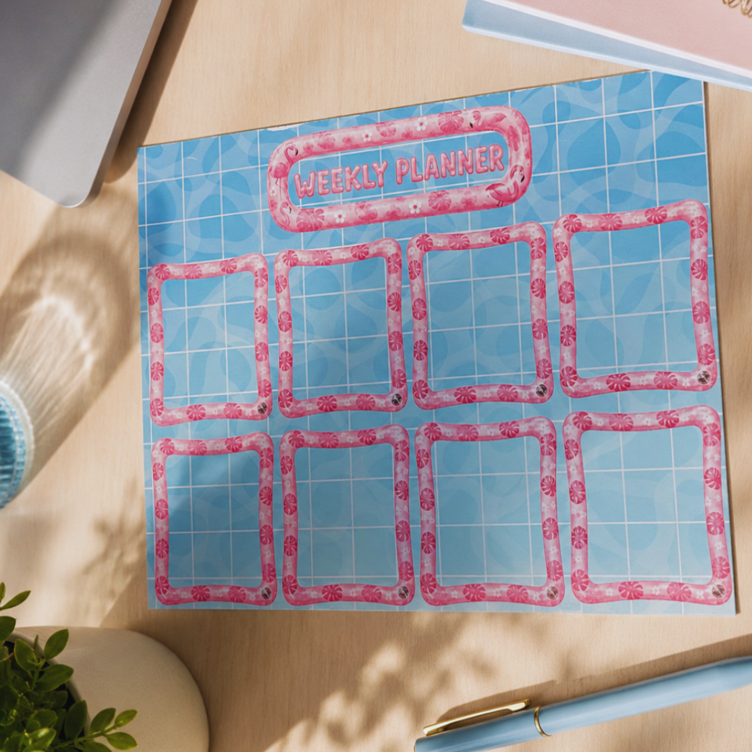Summer time Weekly planner