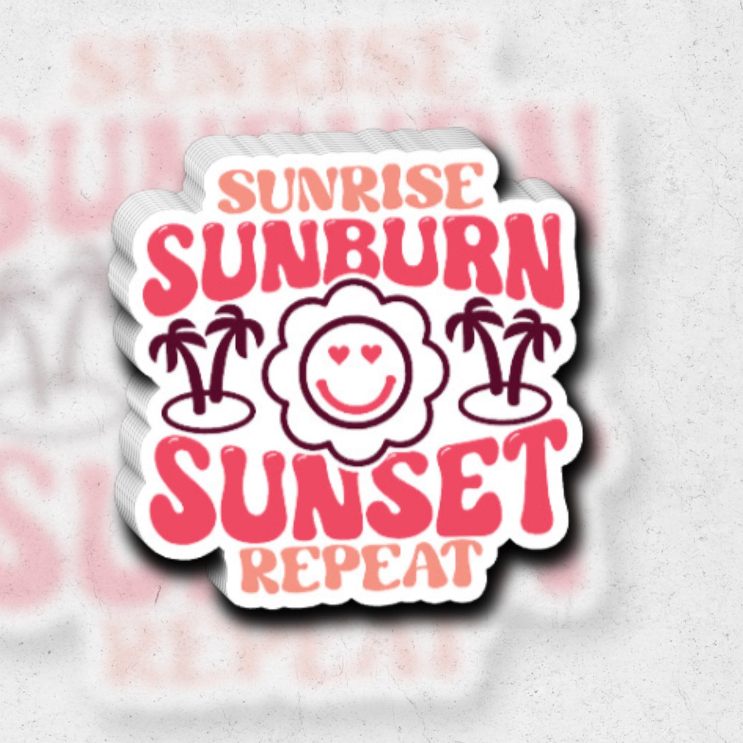 Summer Repeat - Glossy vinyl sticker