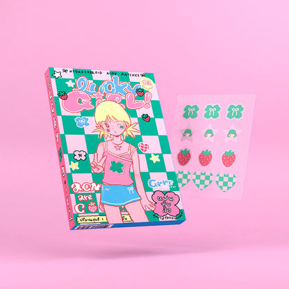 GRRR Beauty Hydrocolloid Acne Patches – 12 Dots (Lucky Girl Design)