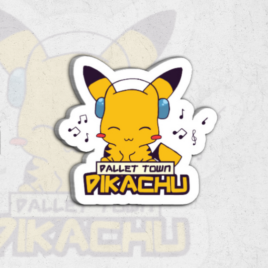 Pickachu tunning (pokémon)- clear vinyl sticker