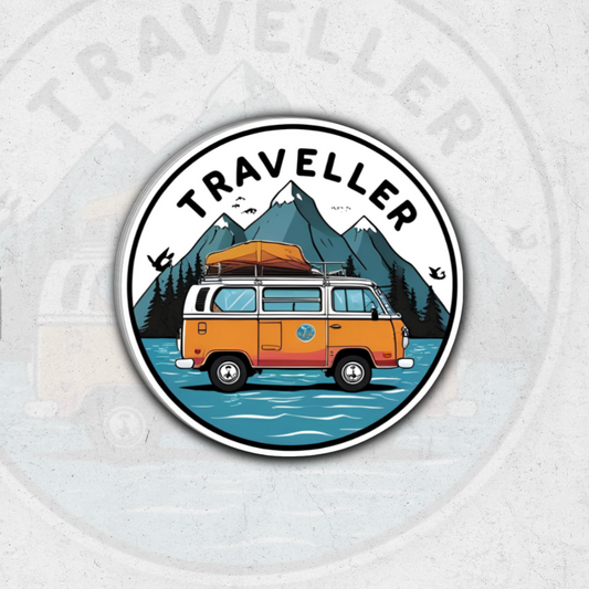 Traveling Van ( SK Exclusive) - glossy vinyl sticker
