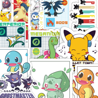 Pokémon Volume1  pack - clear vinyl sticker