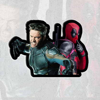 DEADPOOL vs WOLVERINE pack - glossy vinyl sticker