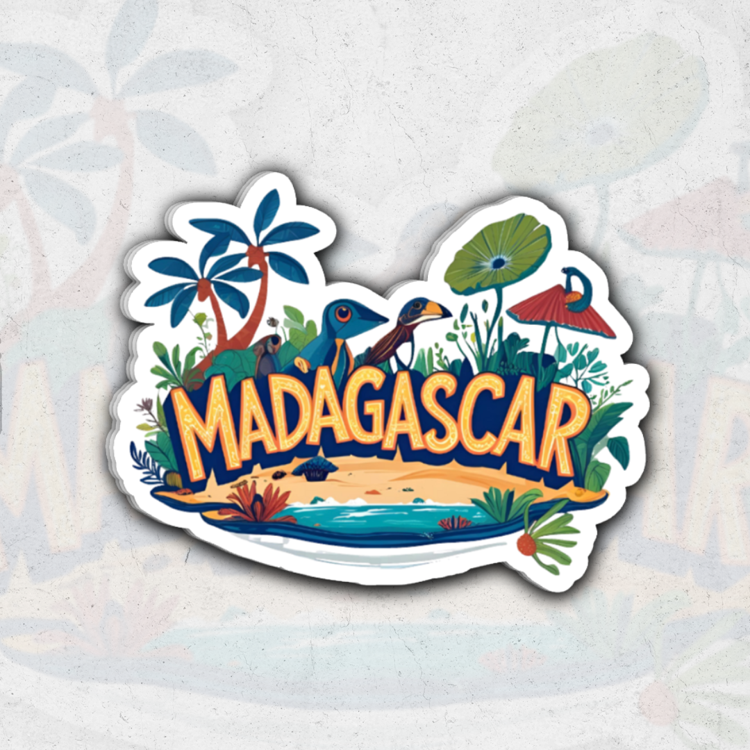 Madagascar Country (SK Exclusive)- glossy vinyl sticker