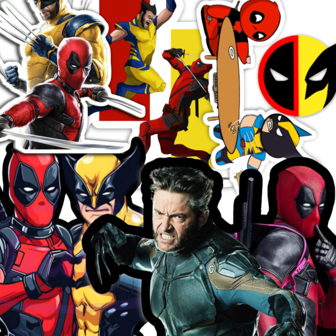 DEADPOOL vs WOLVERINE pack - glossy vinyl sticker