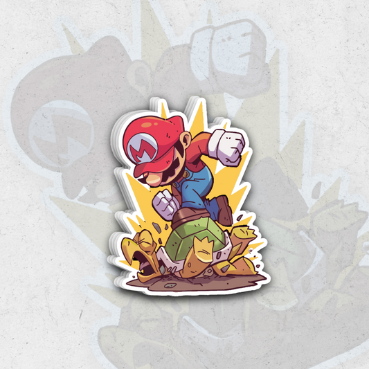 Mario - glossy vinyl sticker