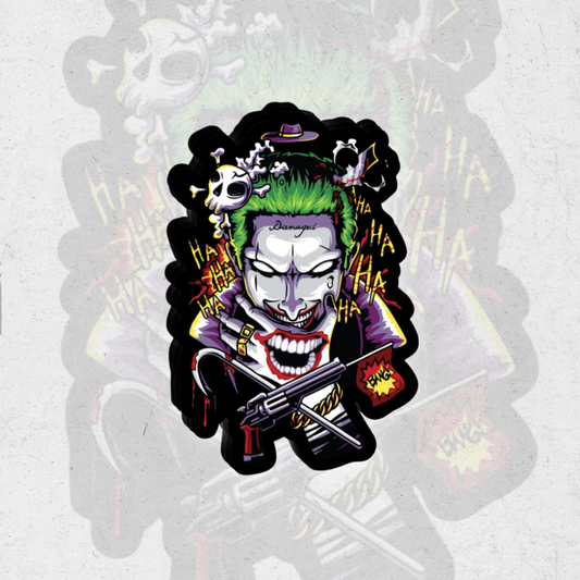 The joker smile new - holographic vinyl sticker