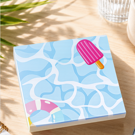 Summer time (beach) mini notepad