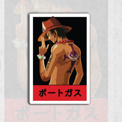 one piece pack - glossy vinyl sticker