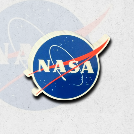 Nasa - glow in the dark vinyl sticker