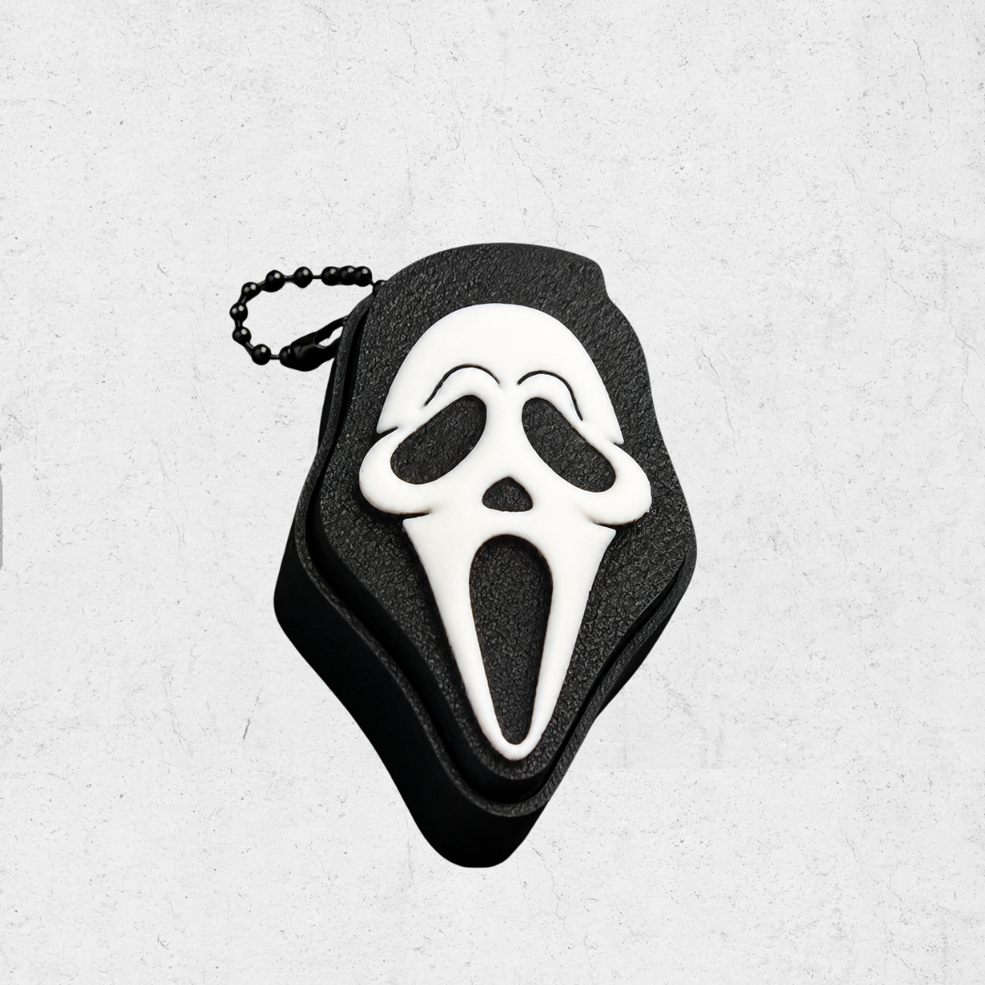 Ghost face scream Keychain clicker