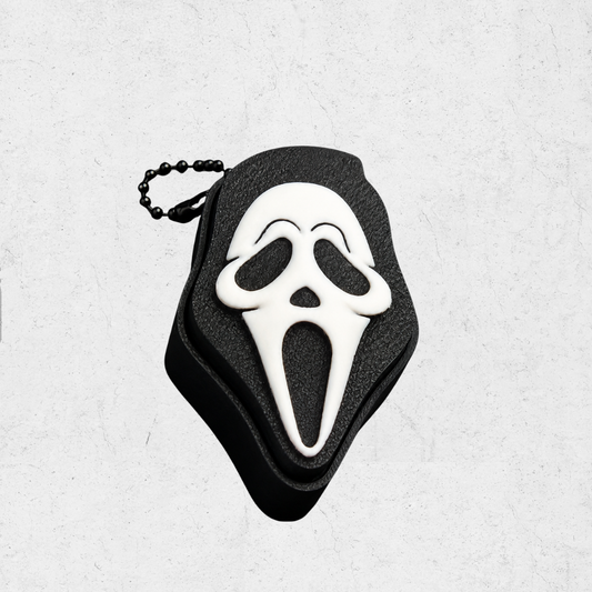 Ghost face scream Keychain clicker