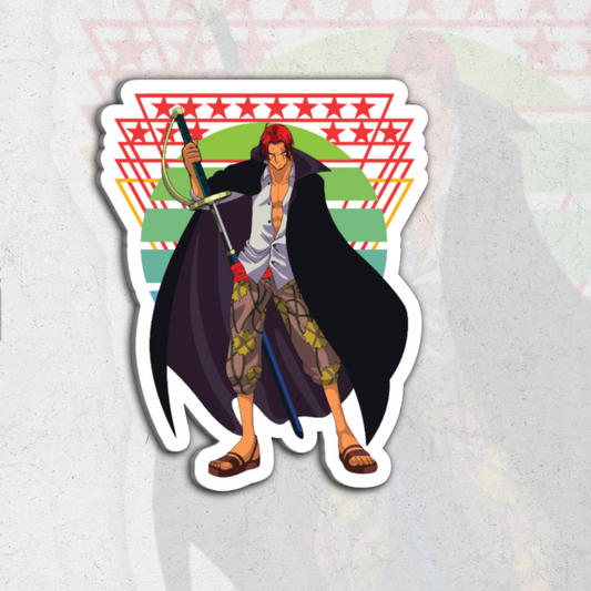 Shanks ( one piece ) - glossy vinyl sticker