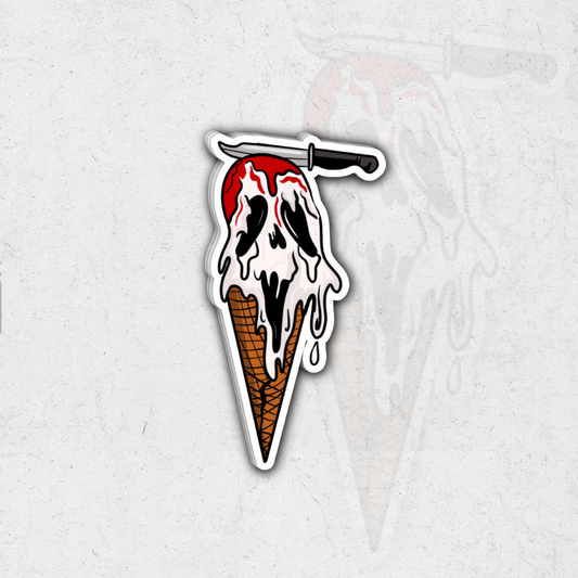 White ice cream (euphoria) -  glossy vinyl sticker
