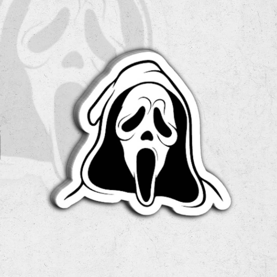 Ghost face pack (scream) - Glossy vinyl sticker