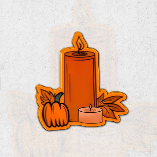 Autumn Candle (Sk Exclusive)- glossy vinyl sticker