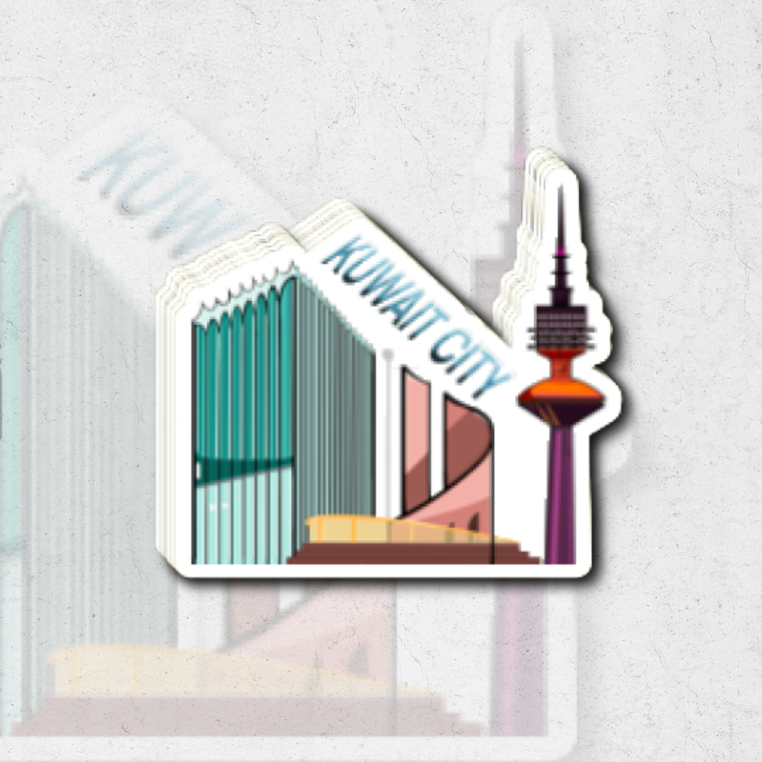 kuwait city (Sk Exclusive)- glossy vinyl sticker – sk sticker