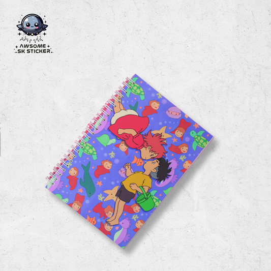 Ponyo Notebook A5 lined paper
