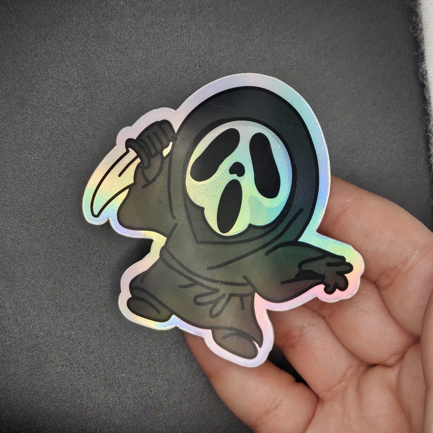 Ghost face (Sk exclusive)- holographic vinyl sticker