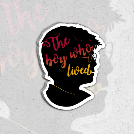 The boy who lived (harry potter) - glossy vinyl sticker