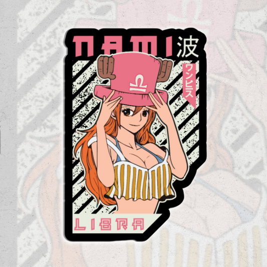 Nami (one piece) - glossy vinyl sticker