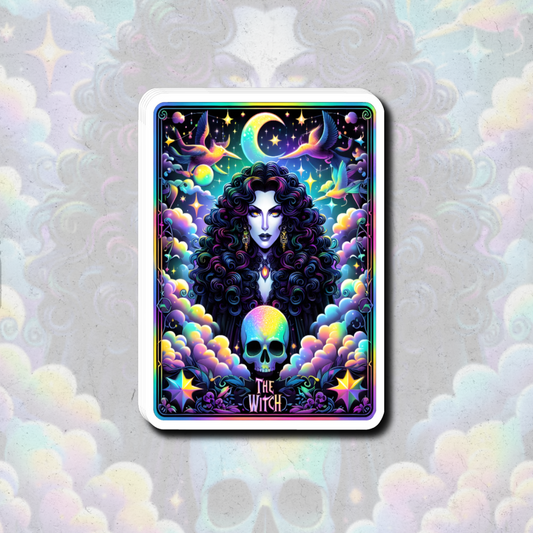 Evil queen tarot sticker  - Holographic vinyl sticker