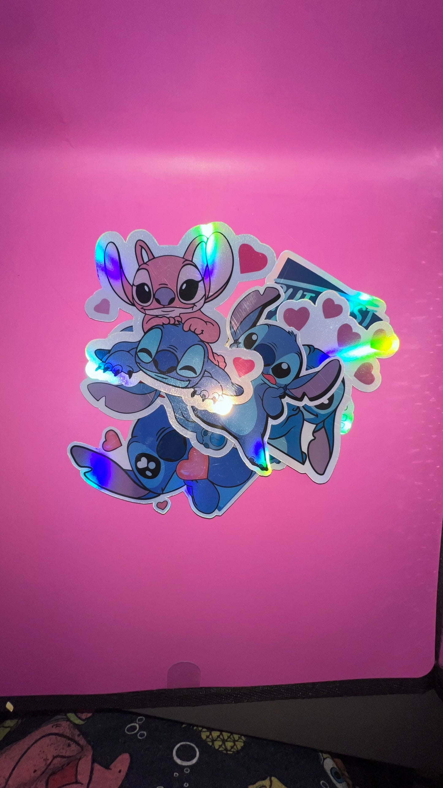 Stitch pack- holographic sticker