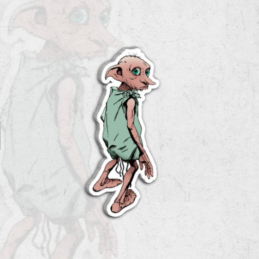 Dobby from (harry potter) - glossy vinyl sticker