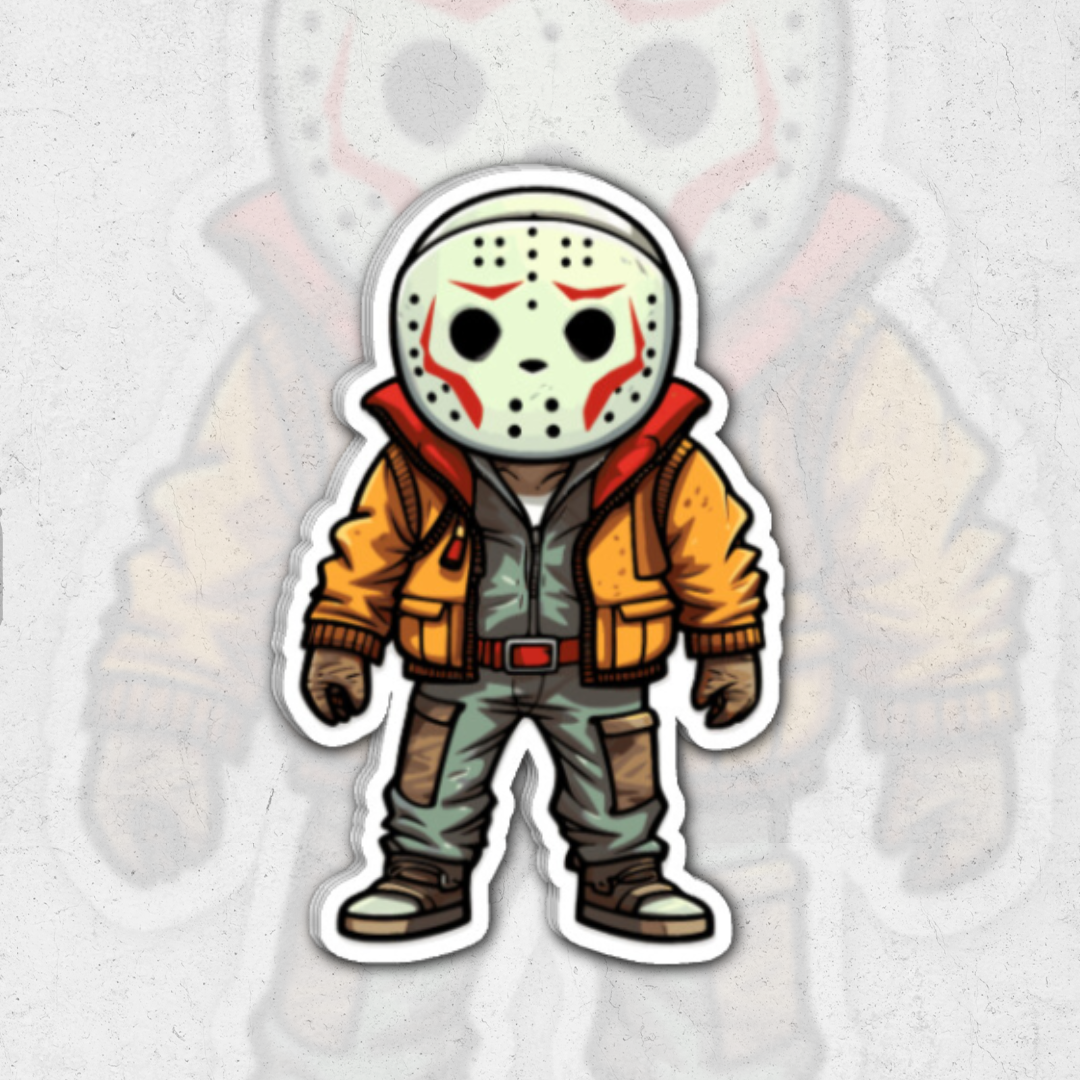 Jason Voorhees chibi (Friday th13) - glossy vinyl sticker