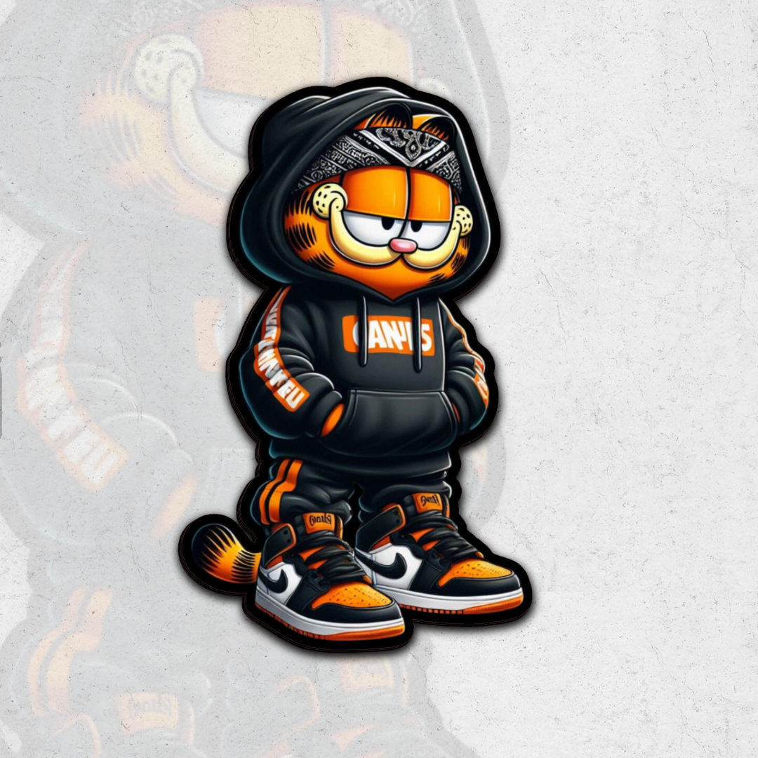 Garfield Dope winter fit - Glossy vinyl sticker