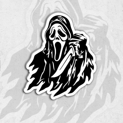 Ghost face pack (scream) - Glossy vinyl sticker