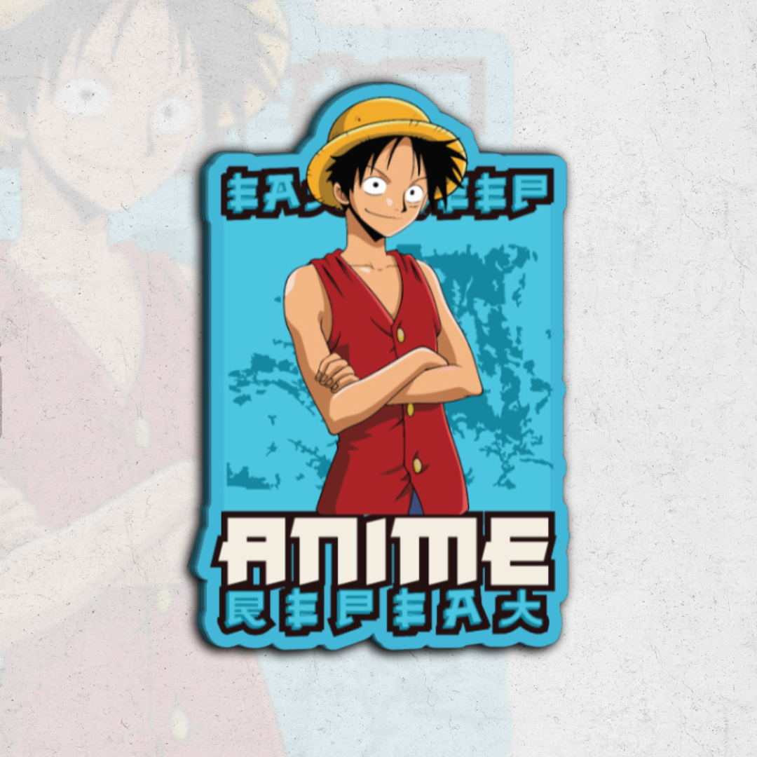 one piece pack - glossy vinyl sticker