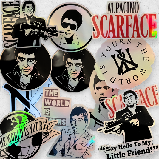Scarface - Holographic Vinyl Sticker