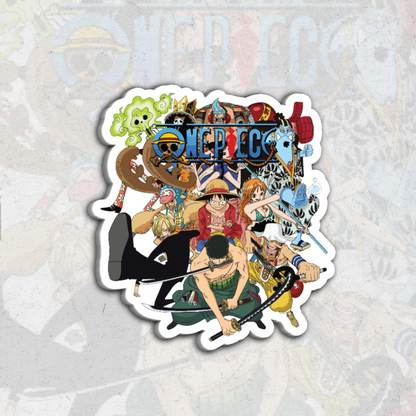 one piece pack - glossy vinyl sticker