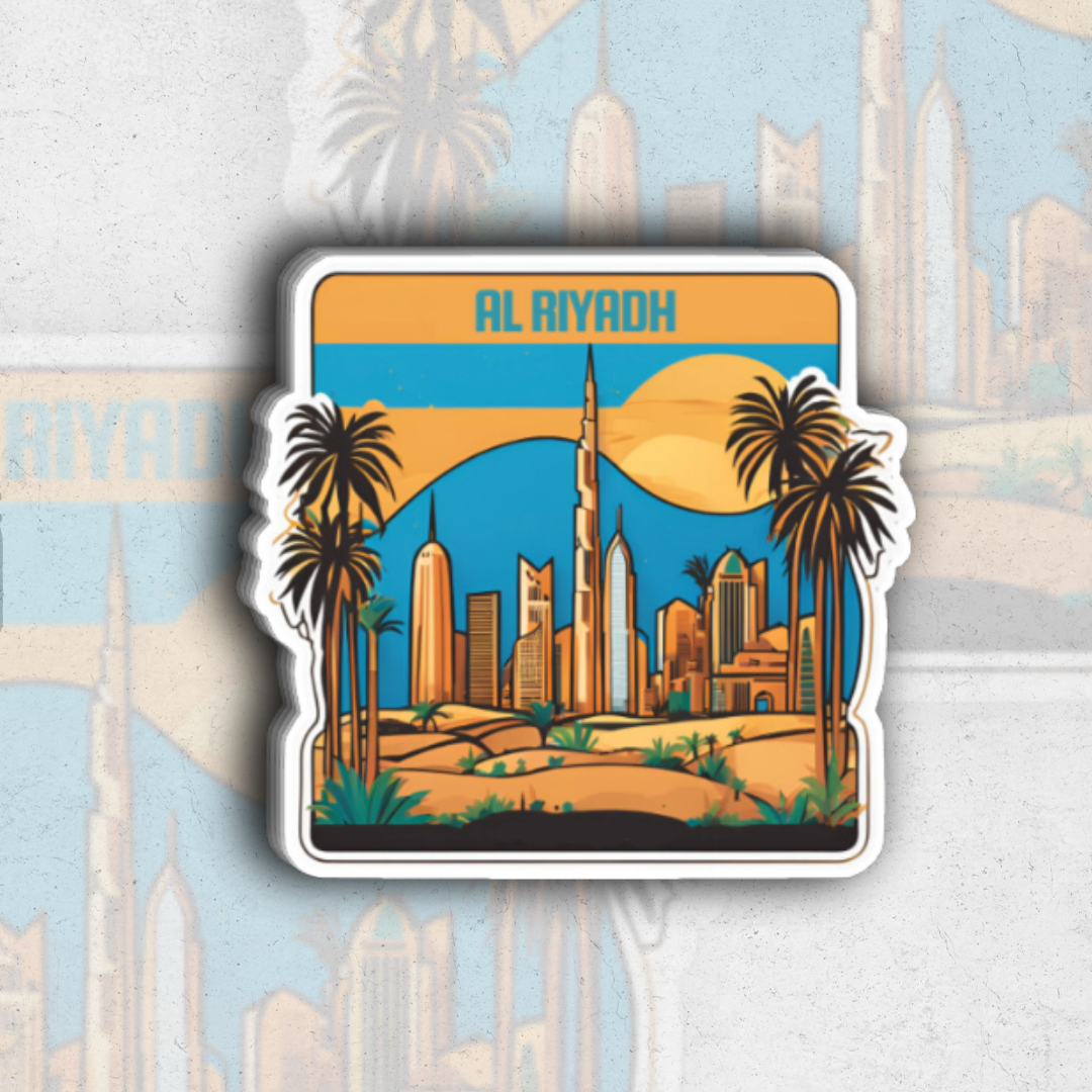 Water Sticker Al Rashidiya Al riyadh (Sk exclusive) - glossy vinyl sticker – sk sticker