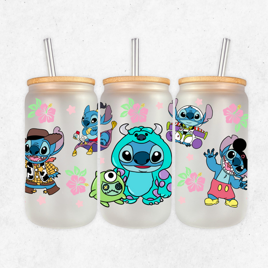 Stitch costume glass cup