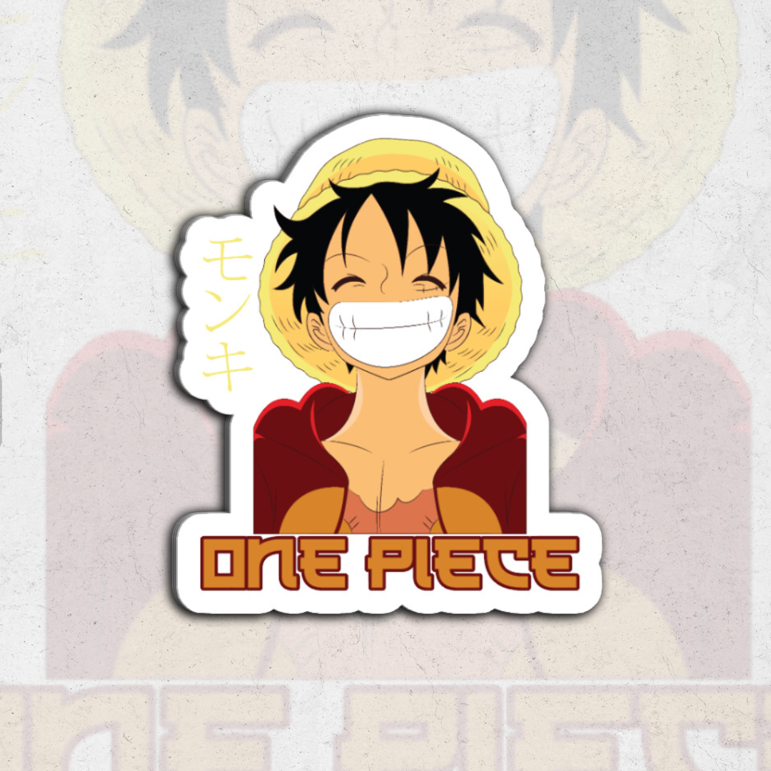 one piece pack - glossy vinyl sticker