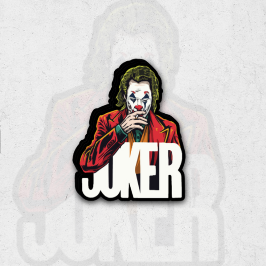 The joker smoking - holo/glossy vinyl sticker