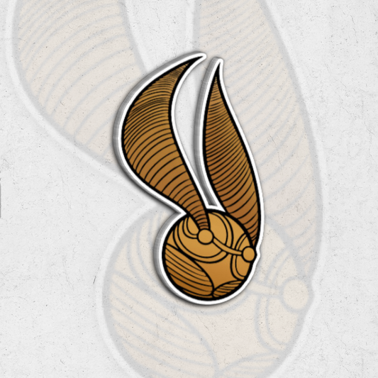 Golden snitch from (harry potter) - glossy vinyl sticker