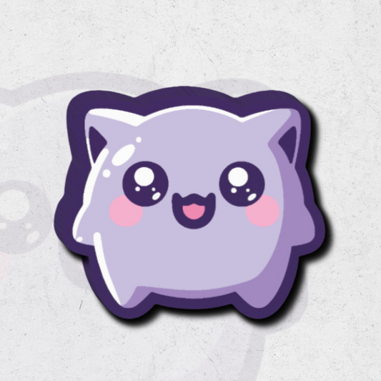 Cute Gengar pokémon - Glossy vinyl sticker