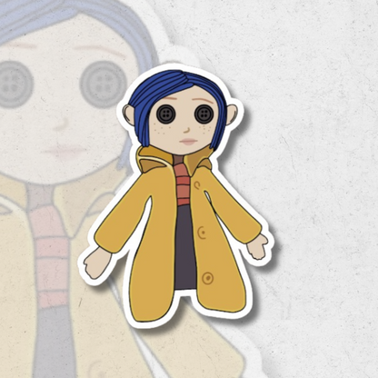 Coraline (SK exclusive) - matte vinyl sticker