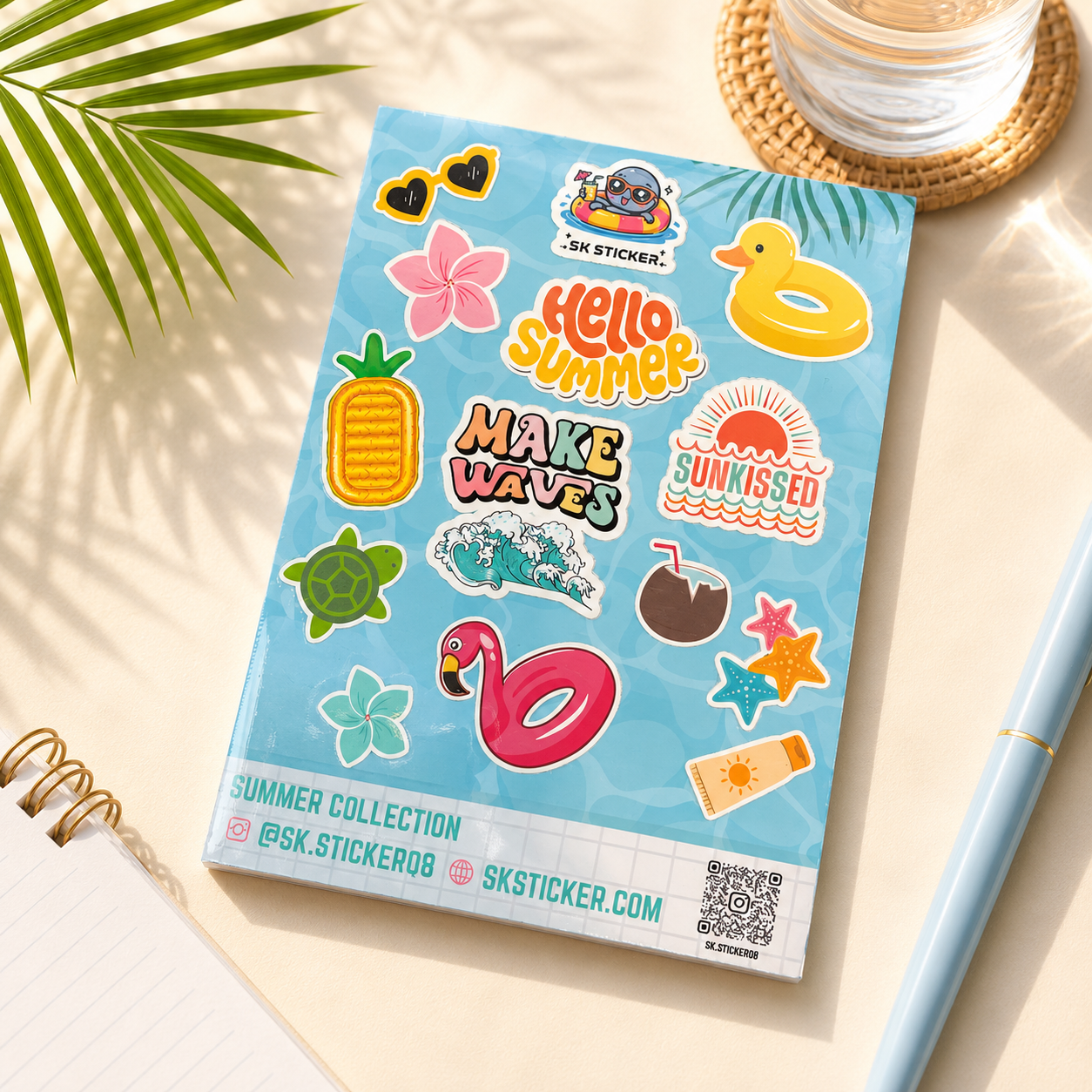 Summer time sticker sheet