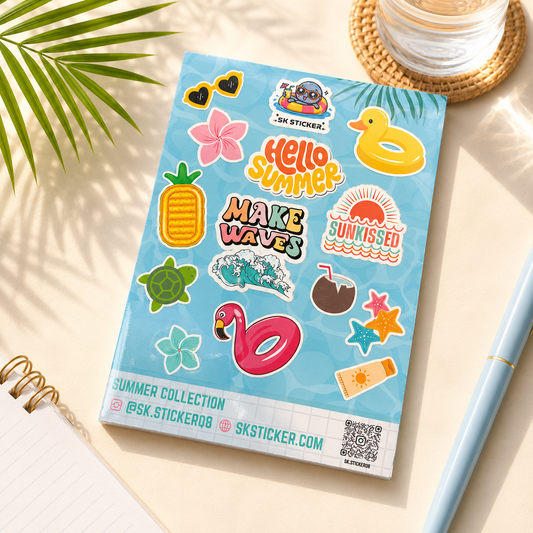 Summer time sticker sheet
