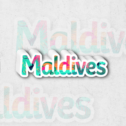 Maldives bright ( SK Exclusive) - glossy vinyl sticker