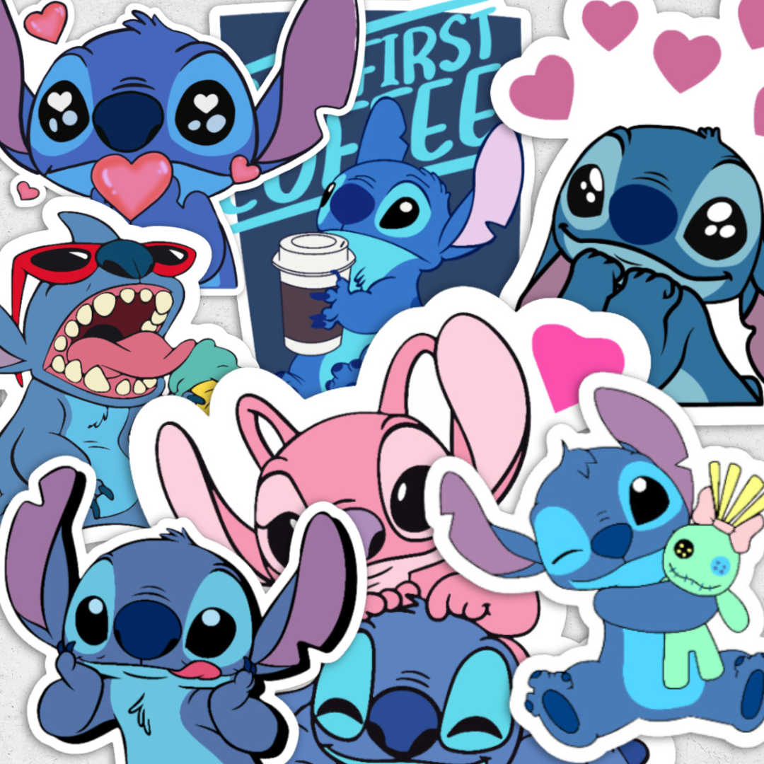 Stitch pack- holographic sticker