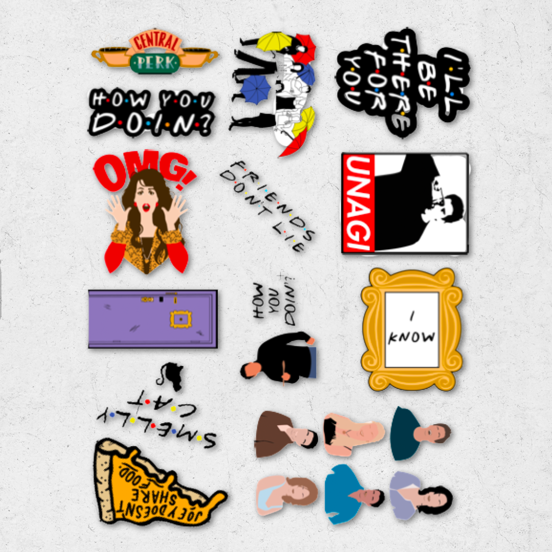 Friends pack - glossy Vinyl Sticker – sk sticker