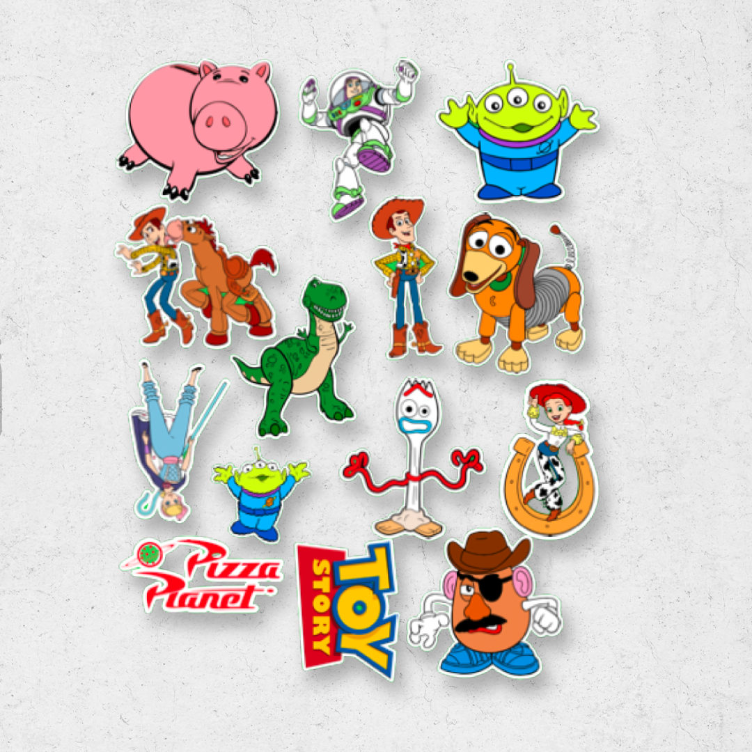 Toy story pack - holographic vinyl sticker